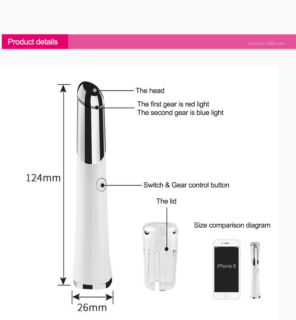 Detail Alat Pijat Mata Kecantikan USB Isi Ulang Alat Pijat Wajah Perawatan Kulit