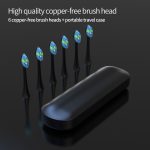 Sikat Gigi Sonic Isi Ulang USB Kustom dengan Pengatur Waktu Cerdas pengisian cepat dengan dudukan