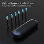 Sikat Gigi Sonic Isi Ulang USB Kustom dengan Pengatur Waktu Cerdas pengisian cepat dengan dudukan